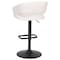 Flash Furniture White Vinyl Adjustable Height Barstool CH-122070-WHBK-GG - alternate 8